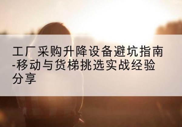 隆回移动式升降机怎么选-工厂采购升降设备避坑指南-移动与货梯挑选实战经验分享
